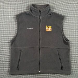 Columbia Mens XL Fleece Vest Live Regis and Kelly Buena Vista TV Crew 2000s